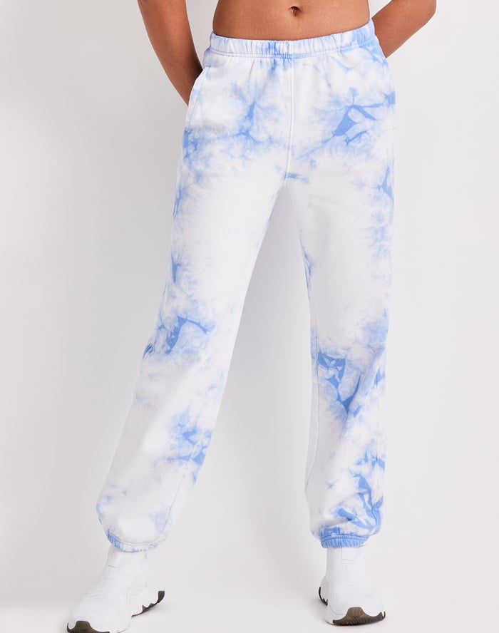 Champion Galaxy Dye Oversized Blue/White Sweatpants Womens - South Africa WZHBPU832